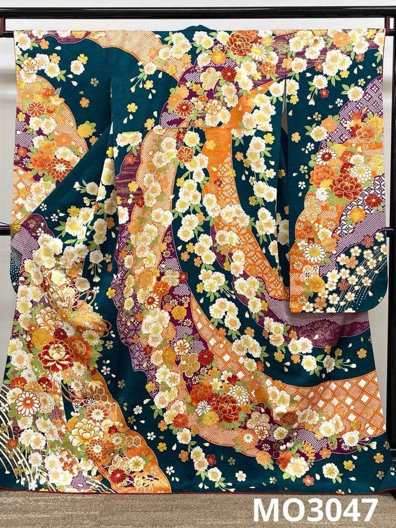 振袖 豪華 金彩 金刺繍 紋意匠 身丈165cm 撥水加工済｜Yahoo!フリマ