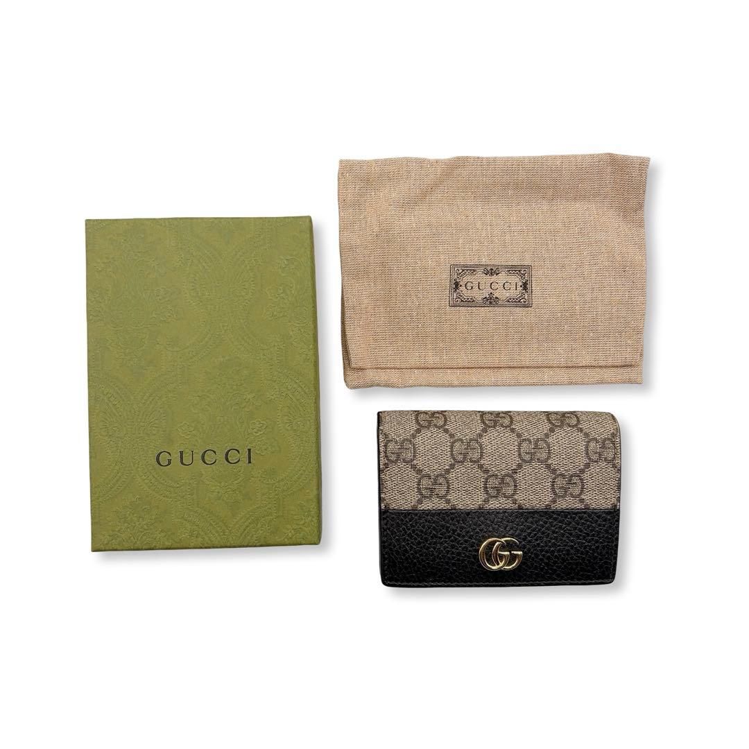 Somali GGマーモント GGスプリーム 二つ折り財布 PVC レザー グッチ