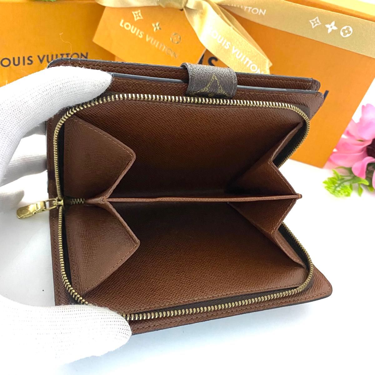 ルイ ヴィトン ポルトパピエジップ モノグラム ラウンドファスナー 二