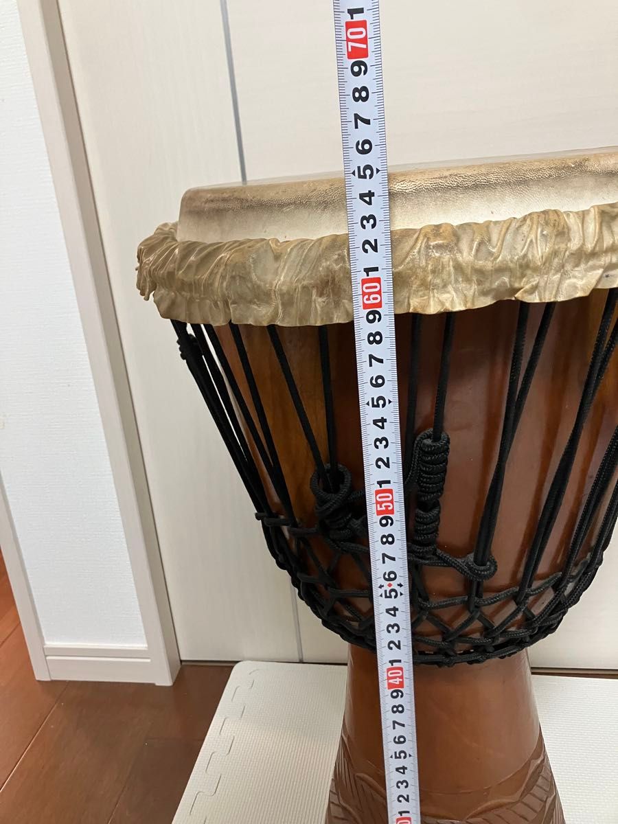 ジャンベ アフリカ民族楽器 木製ドラム 約65cm 大きいサイズ｜Yahoo