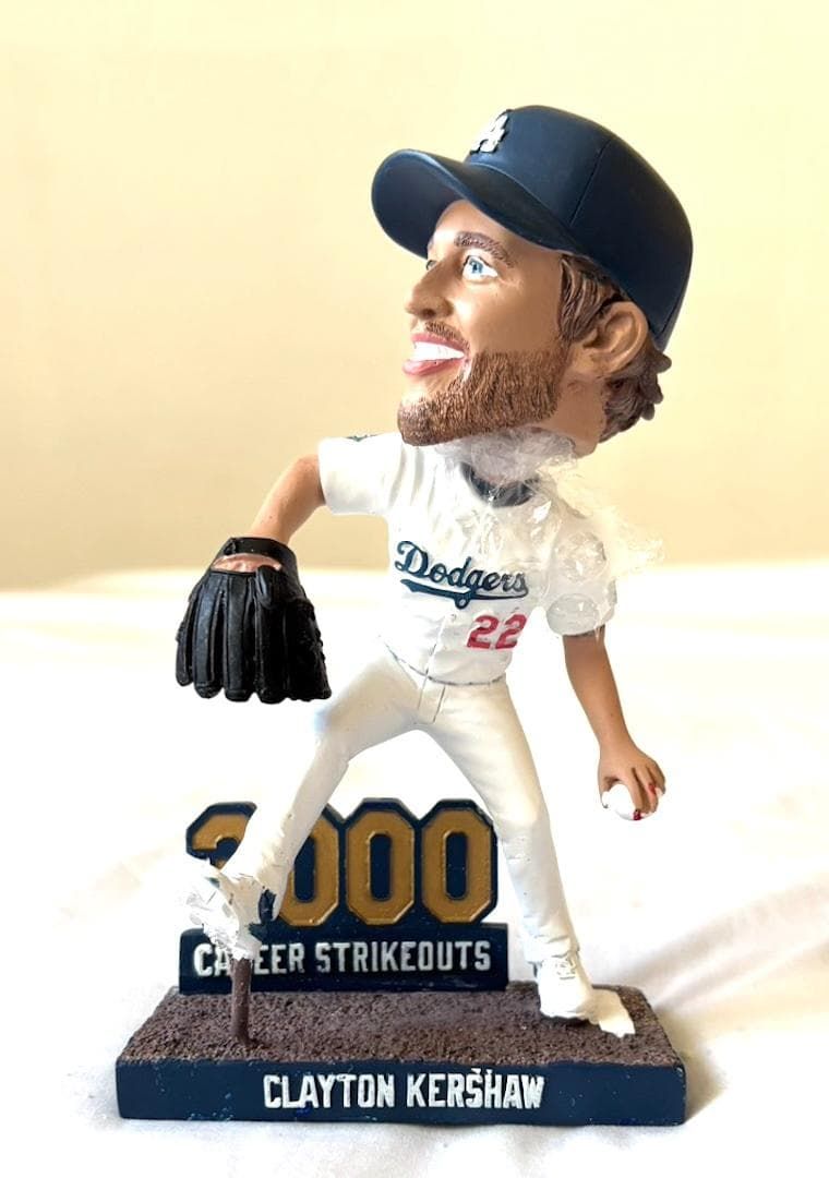 クレイトン・カーショー 3000奪三振記念ボブルヘッド ドジャース