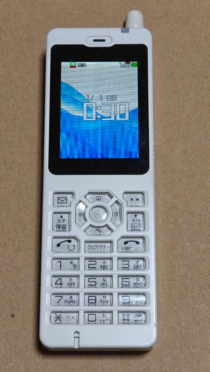 中古品 FUJITSU WX01J A(F) FSP8WX1J3 PHS本体 ホワイト｜Yahoo!フリマ