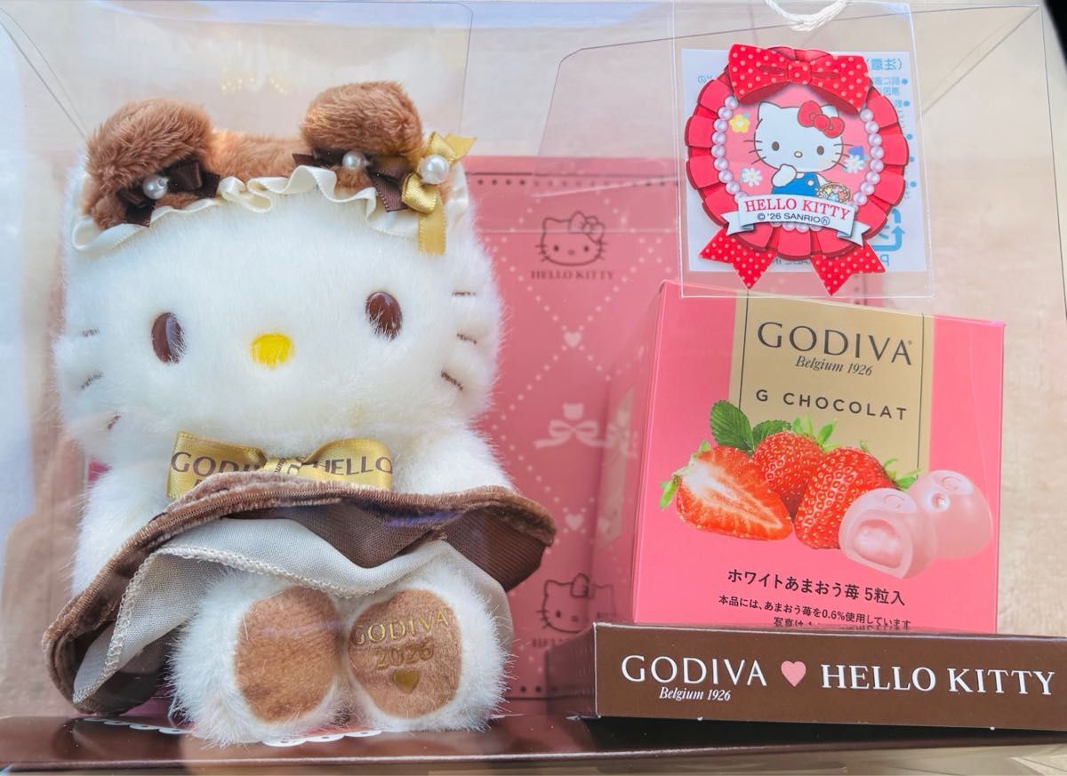 ハローキティ ゴディバ マスコットホルダー サンリオ GODIVA