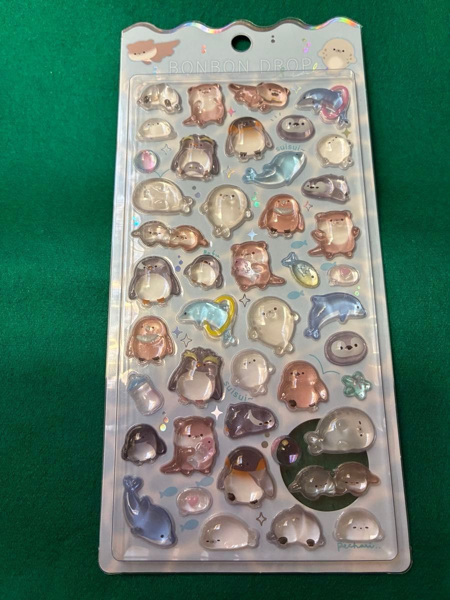 ぴーちぴち様専用 正規品クーリア ボンボンドロップシール 水族館限定