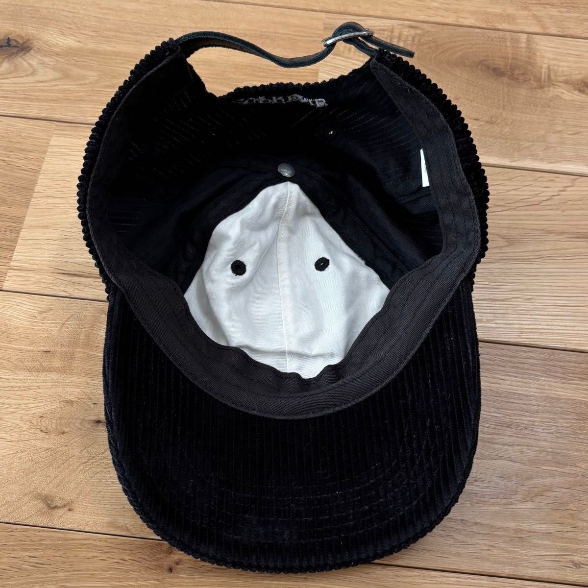 美品】Supreme Corduroy S Logo 6-Panel ブラック シュプリーム