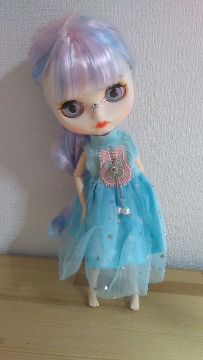 アイシードール カスタムドール 人形 本体 レインボー 髪 ロングヘア