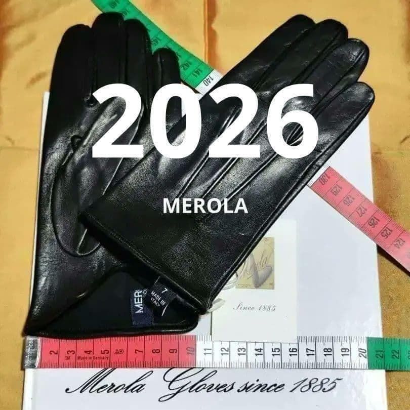 一部完売 今季 メローラ ナッパ黒 ライニングなし グローブ 革手袋