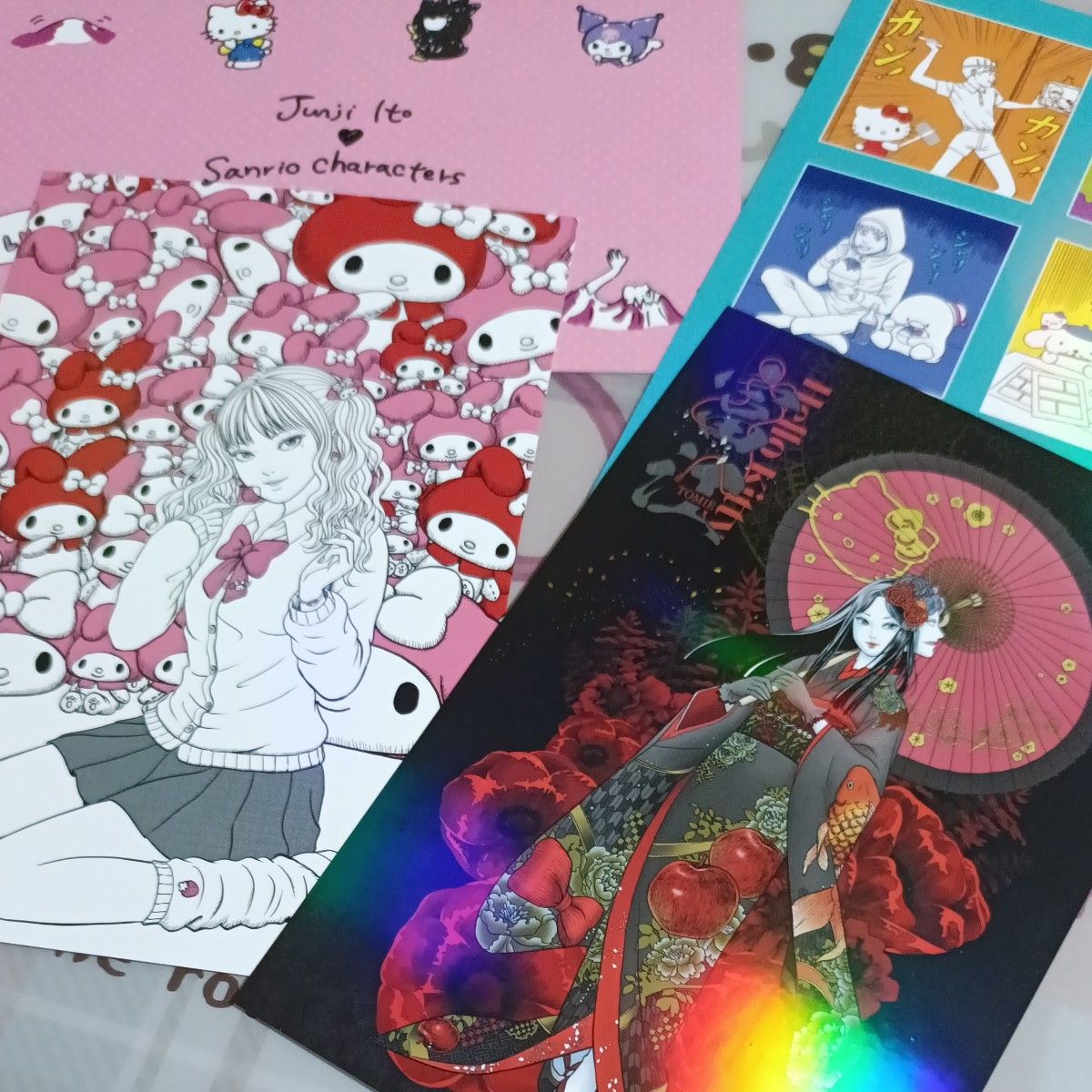 ギャル富江 サンリオ ポストカード 全種類セット 4種 伊藤潤二 富江