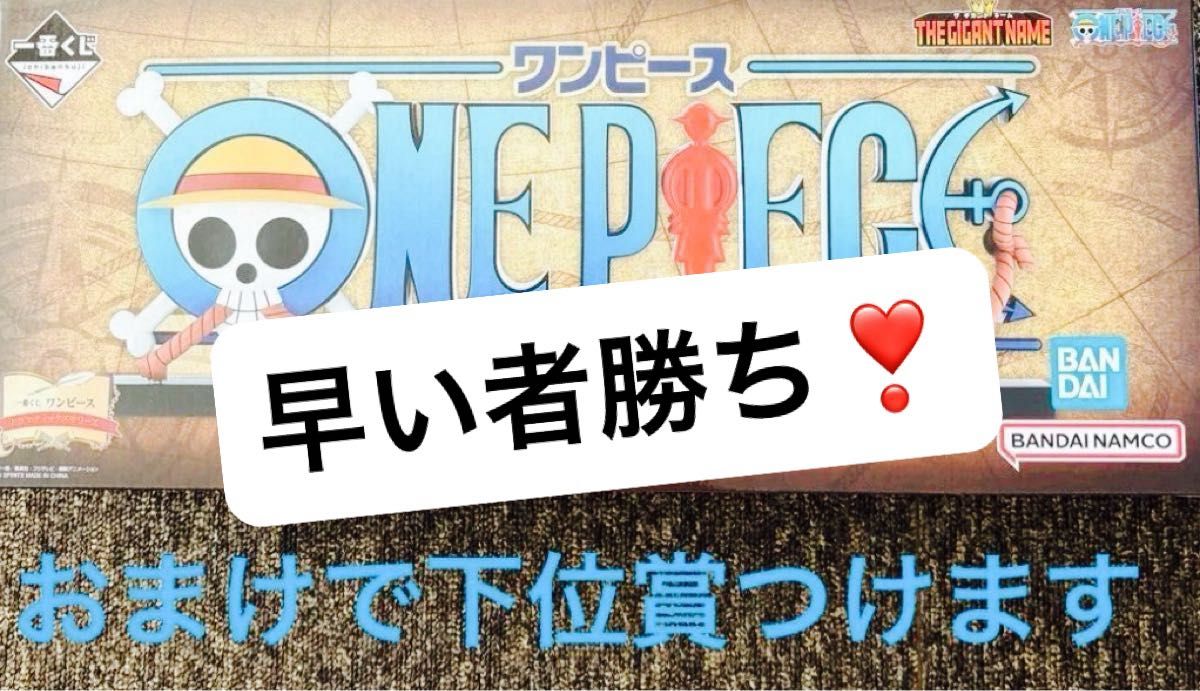 新品未開封】ワンピース 一番くじ D賞 THE GIGANT NAME ONE PIECE