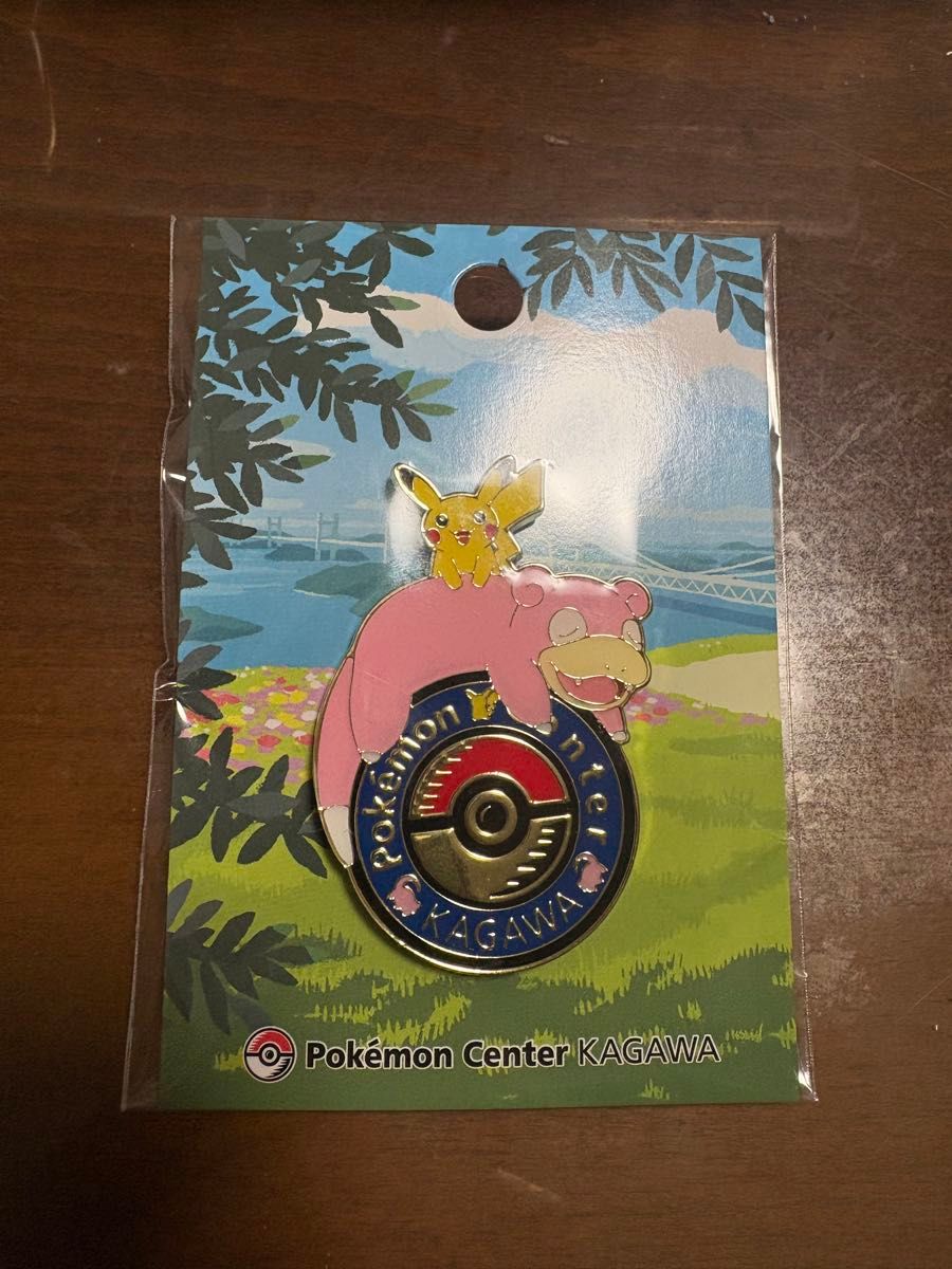 ポケモンセンターカガワ限定 ロゴピンズ ピカチュウ ヤドン ポケセン