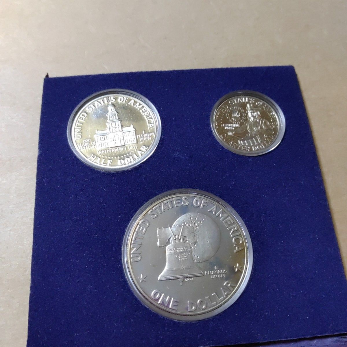 アメリカ合衆国 1976年 建国200周年記念 銀貨3枚セット プルーフ