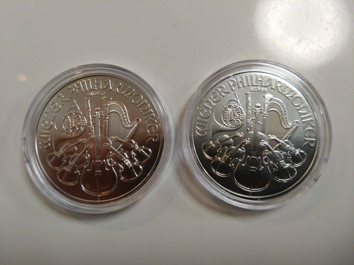 2021 オーストリア ウィーンハーモニー銀貨二枚 1オンス（2021