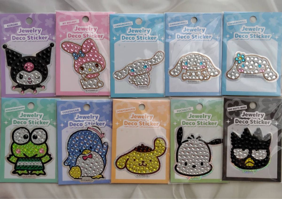 新品未開封サンリオジュエリーデコステッカー10点セット｜Yahoo!フリマ