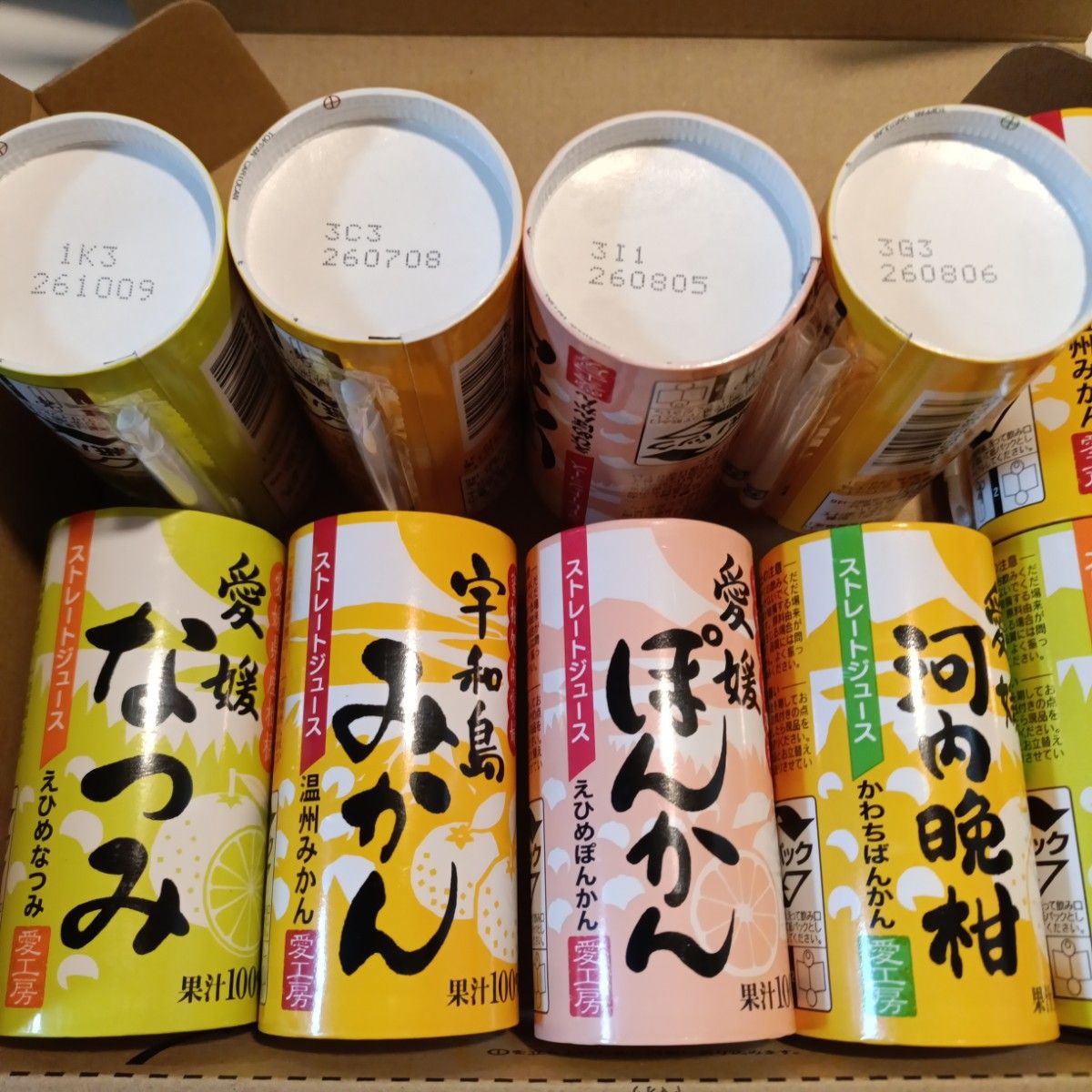 愛媛 愛工房 無添加 みかんジュース 20本セット ぽんかん なつみ 温州