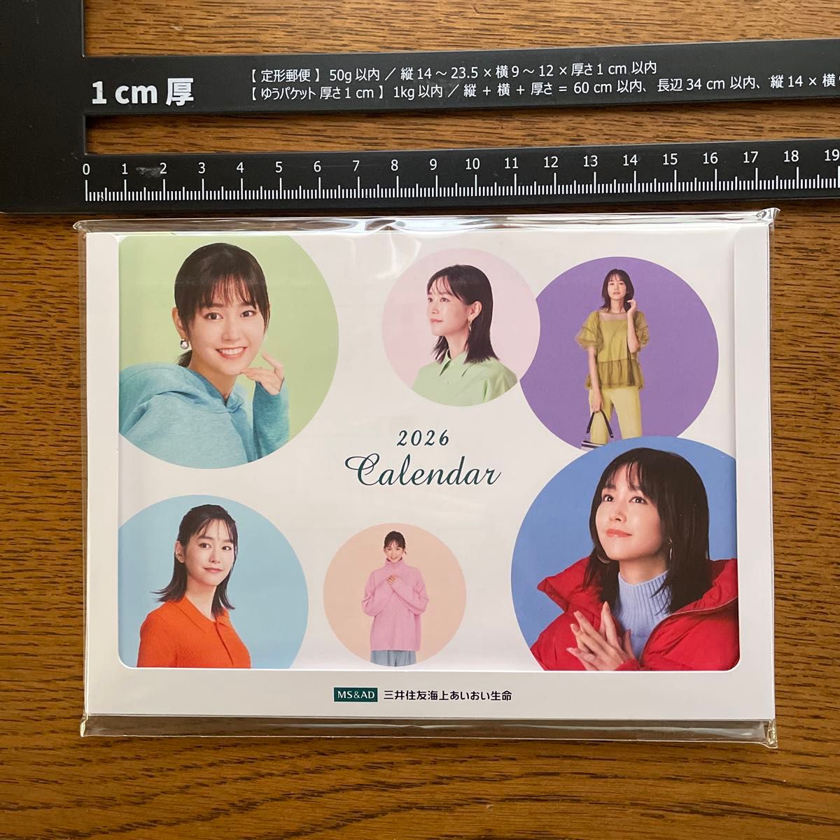 しゅうちゃん】桐谷美玲2026年卓上カレンダー 三井住友海上あいおい