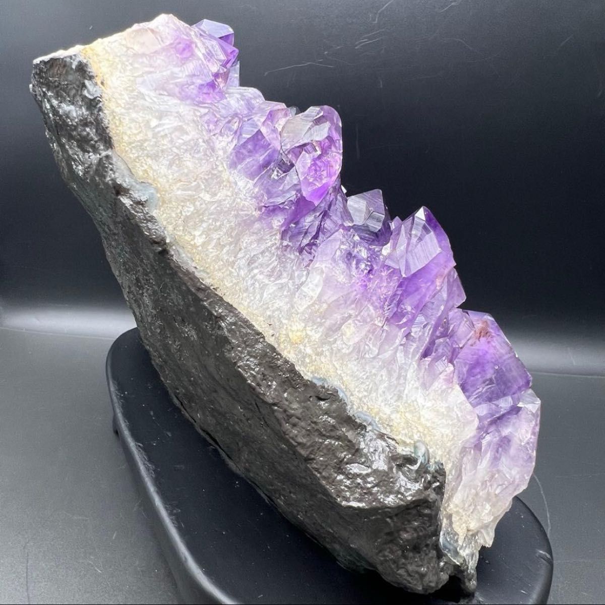 超大型アメジスト 6 83kg 最高峰の濃紫ハイパワー 極大結晶 レインボー