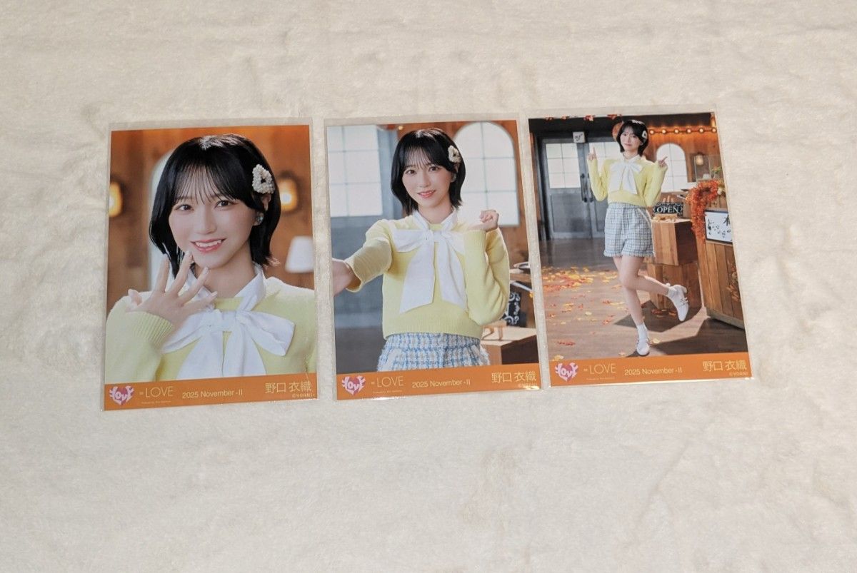 サ*ミ様 イコラブ 生写真 木漏れ日メゾフォルテ 野口衣織 直筆サイン