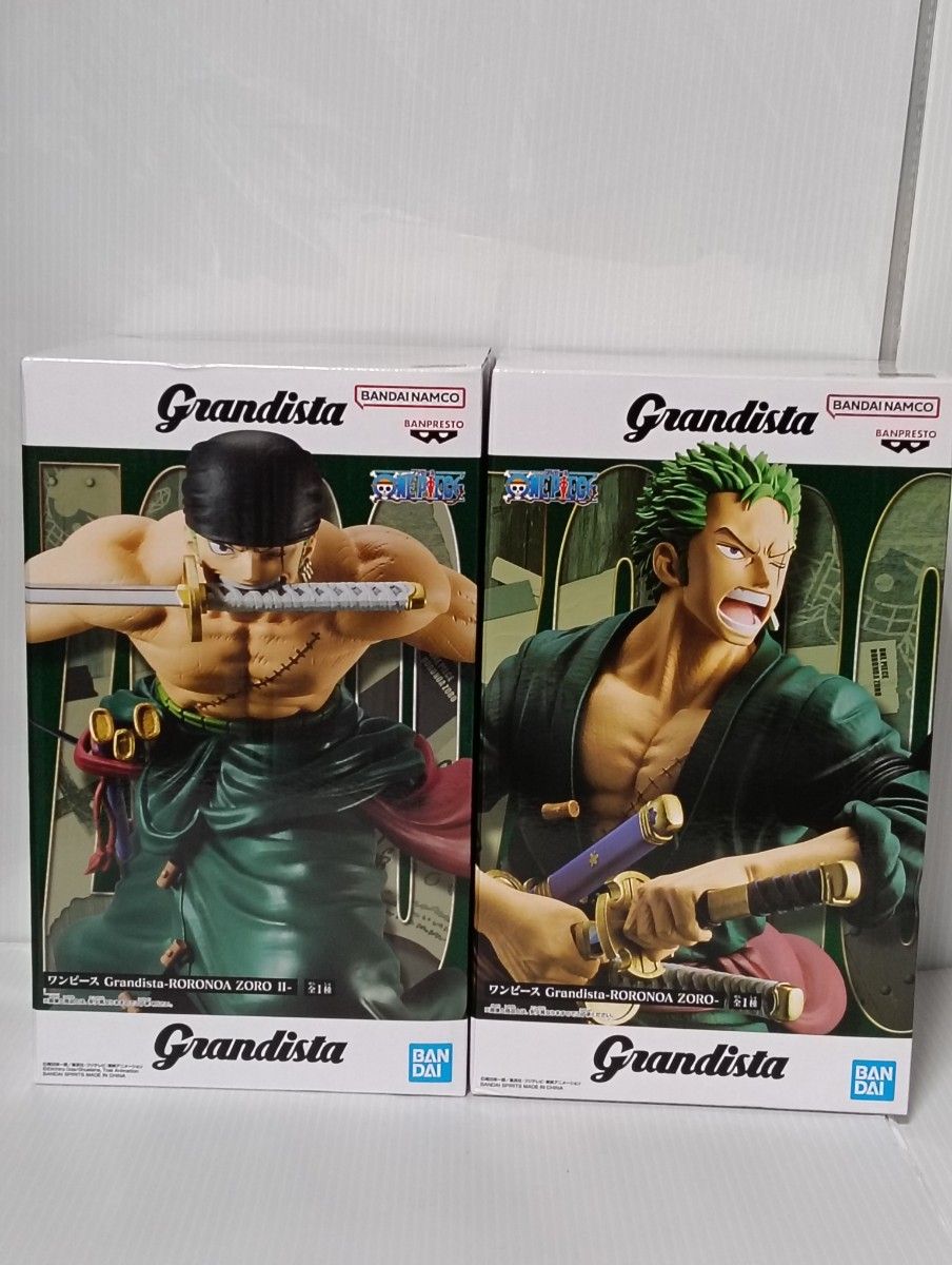 ワンピース Grandista ロロノア・ゾロのフィギュア2種セットです