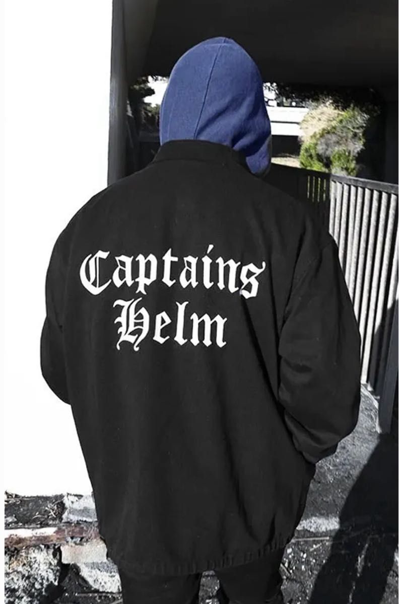 キャプテンズヘルム ロゴ デニム コーチジャケット XLサイズ 未使用