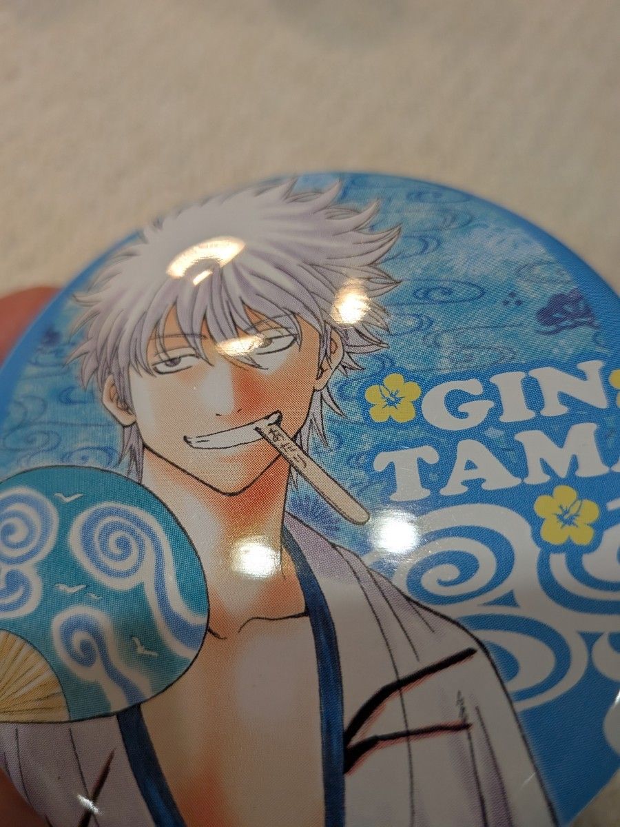 銀魂 坂田銀時 ジャンプステーション沖縄限定 缶バッジ 銀魂 坂田銀時