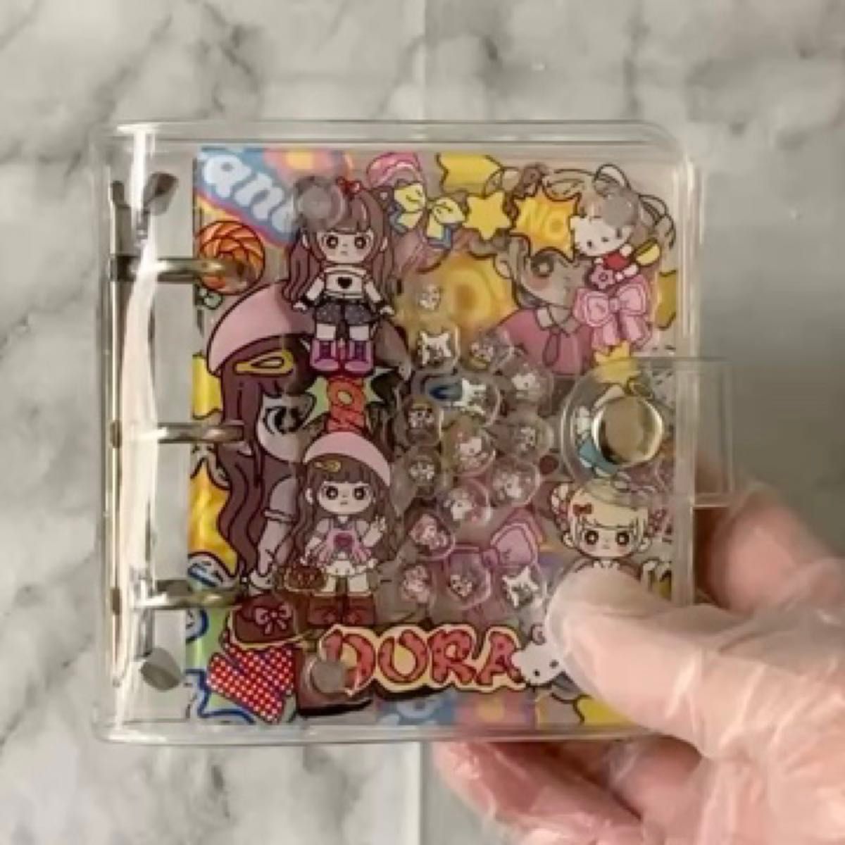 キティちゃん バインダー シール帳 手帳バインダーカードリフィル A6