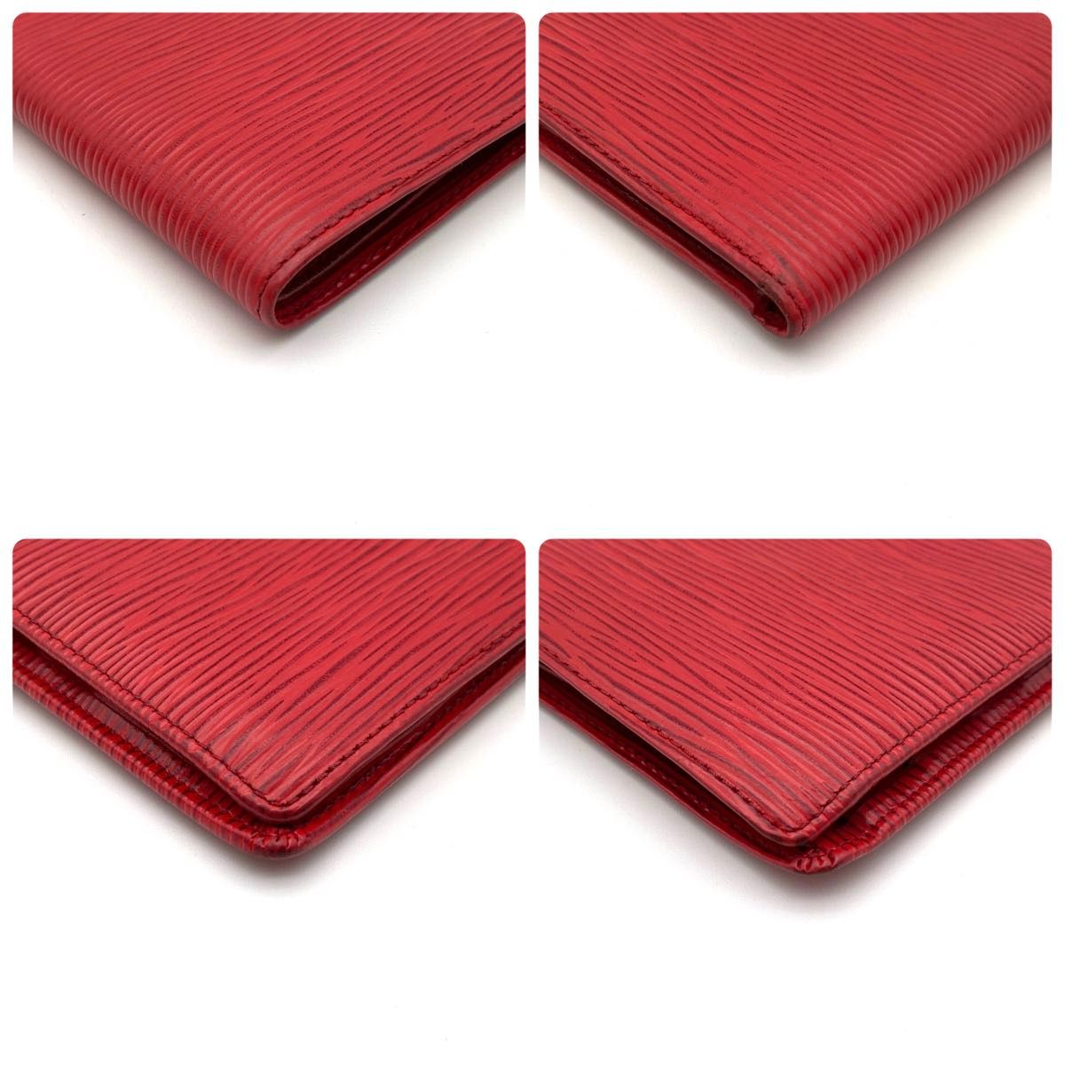 ルイヴィトン エピ 二つ折り 財布 レザー レッド 赤｜Yahoo!フリマ（旧