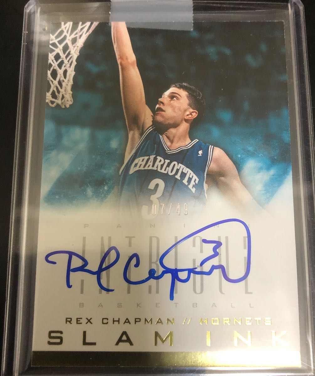 REX CHAPMAN HORNETS SLAMINK NBAカード 直筆サイン 07/49 Intrigue
