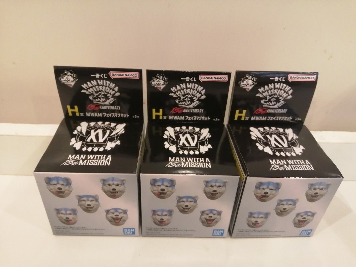 マンウィズ一番くじ H賞フェイスマグネット×3 K賞×6まとめ売り