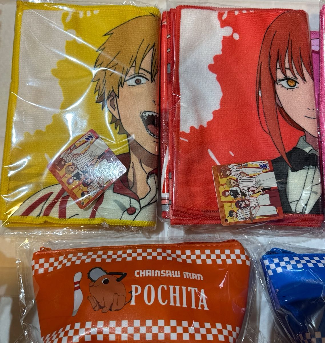 チェンソーマン ラウンドワン限定 ポーチ マフラータオル まとめ売り