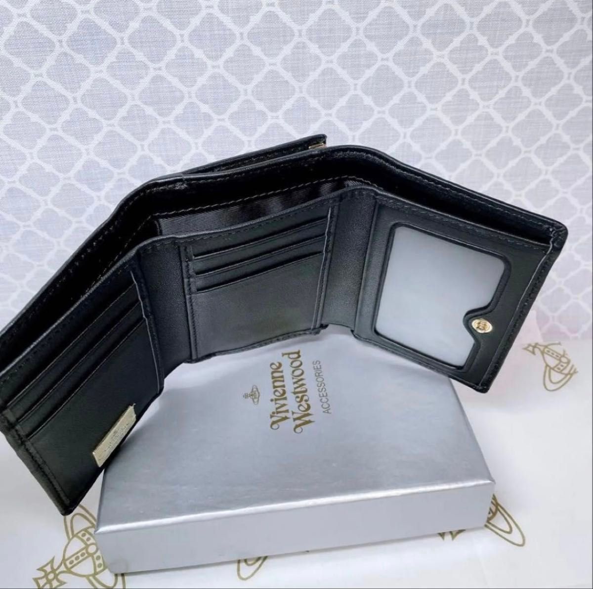 ショッパー付】新品 ヴィヴィアン・ウエストウッド 三つ折り財布