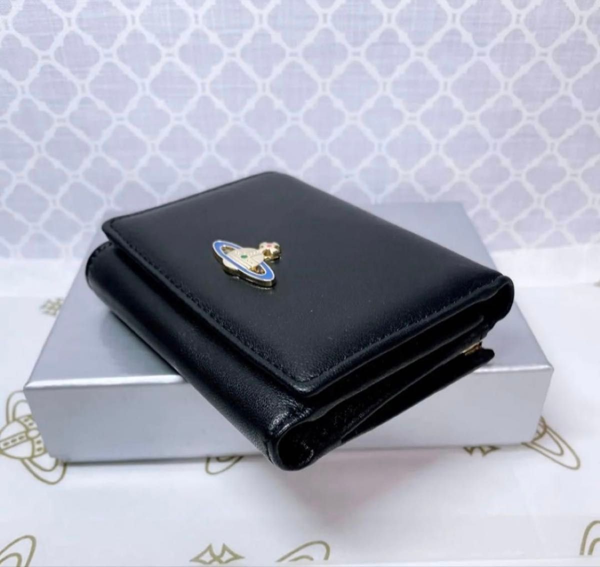 ショッパー付】新品 ヴィヴィアン・ウエストウッド 三つ折り財布