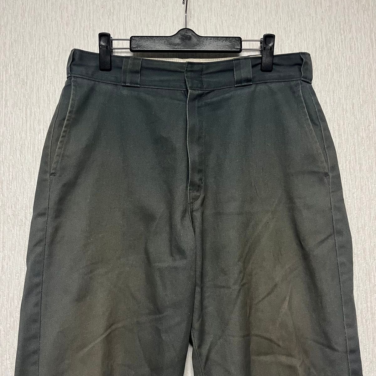 古着 90s 00s Dickies 874 ワークパンツ グレー 汚し 鬼フェード
