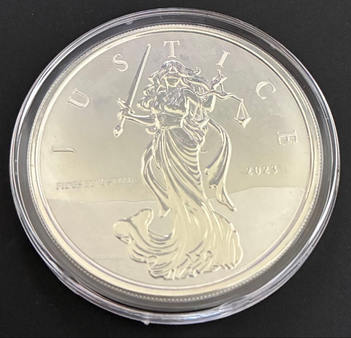 2023年 ジブラルタル 「正義の女神」1オンス銀貨 2023年 ジブラルタル
