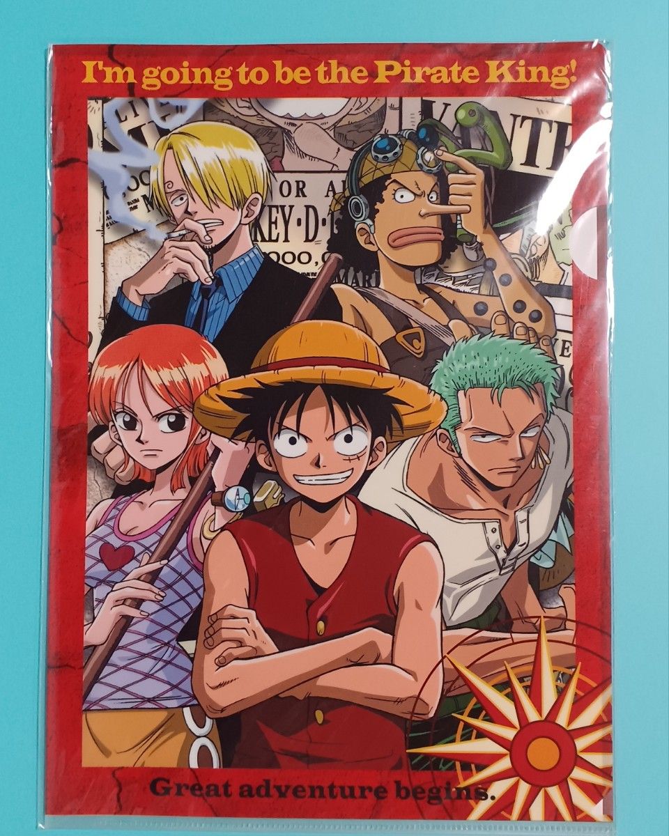 初期ONE PIECE】ワンピース クリアファイル ルフィ ゾロ ナミ サンジ