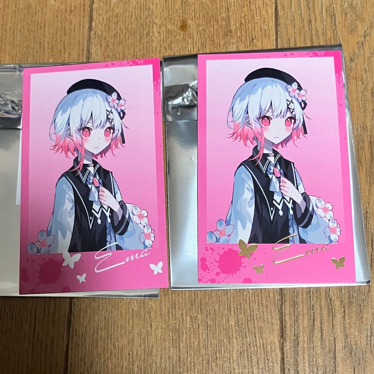 2枚 魔法少女ノ魔女裁判 まのさば 桜羽エマ 中国 チェキ風カード