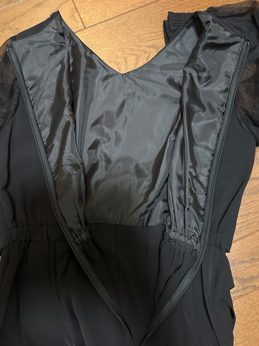 Rire Fete】スコットクラブ系 ウエストリボン ロングドレス パンツ