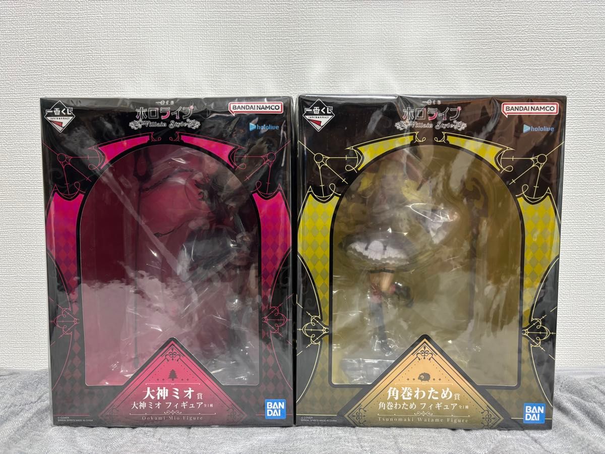 ホロライブ 一番くじ角巻わため 大神ミオ フィギュア ラバーチャーム