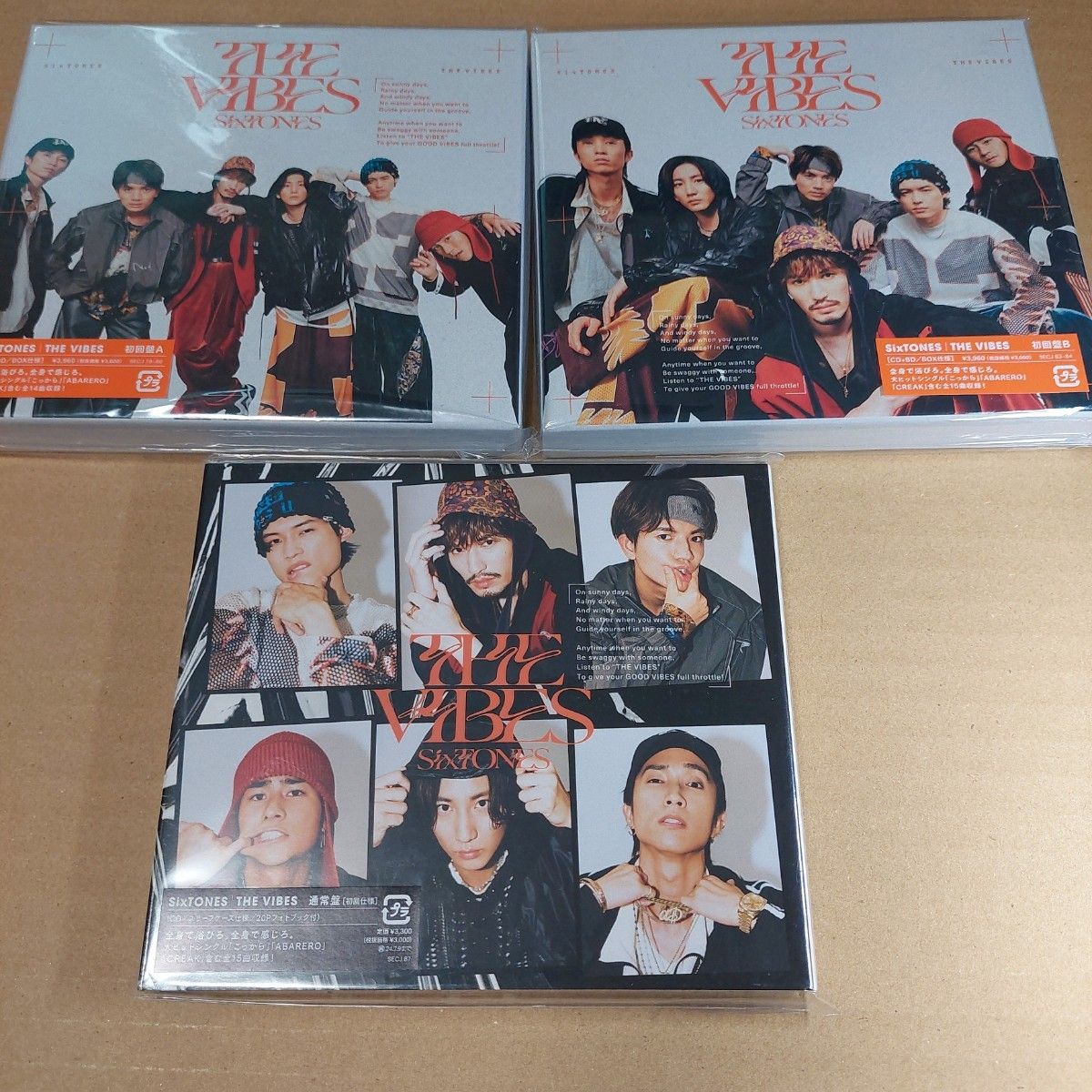 SixTONES THE VIBES 3形態セット アルバム CD Blu-ray｜Yahoo!フリマ