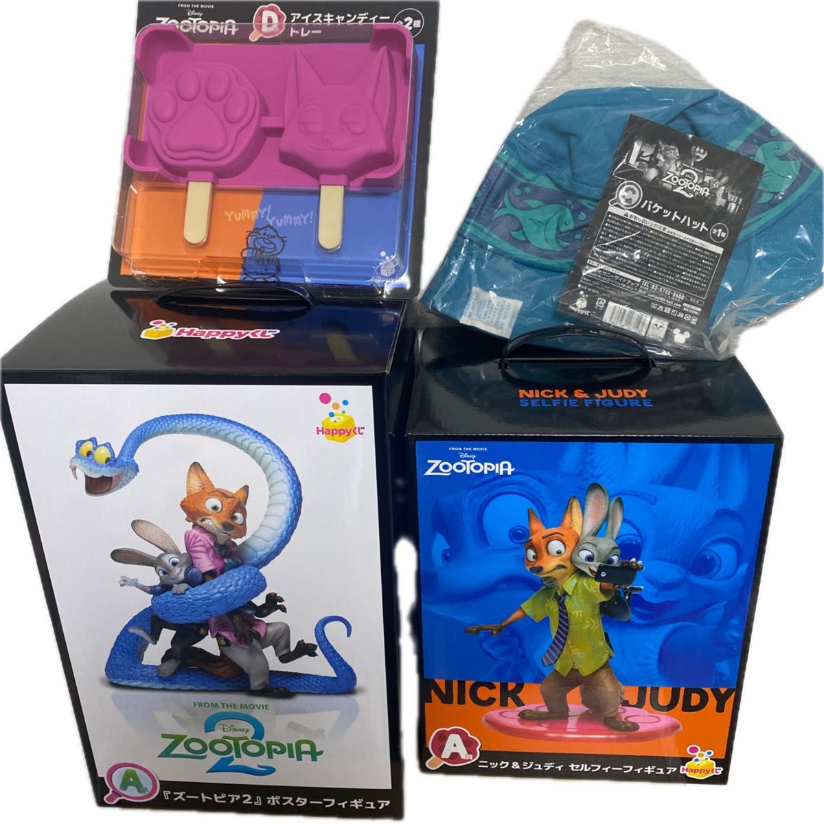 ズートピア Happyくじ A賞 ポスターフィギュア セルフィーフィギュア
