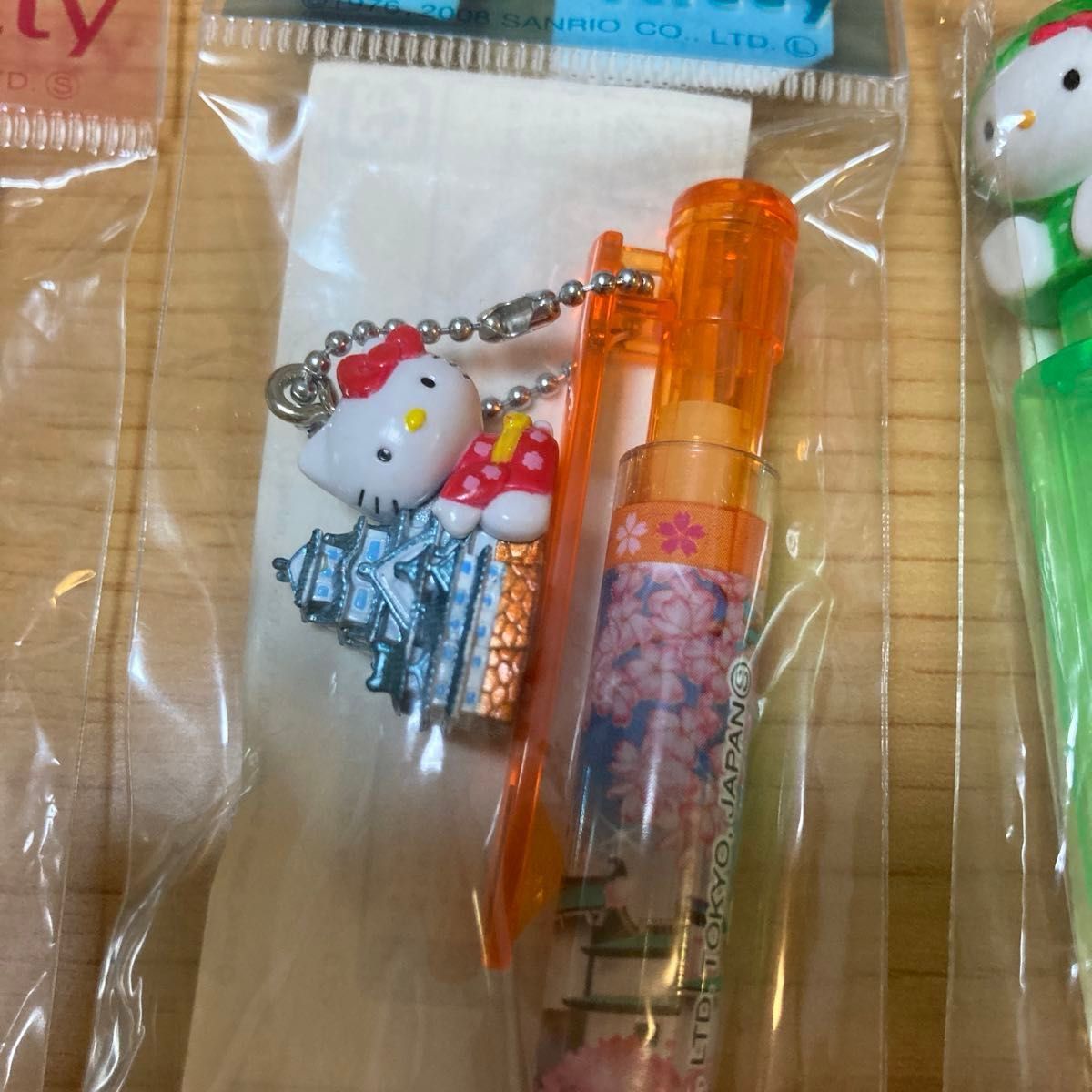 新品 キティちゃん ご当地限定 ボールペン シャーペン 京都 兵庫 2本