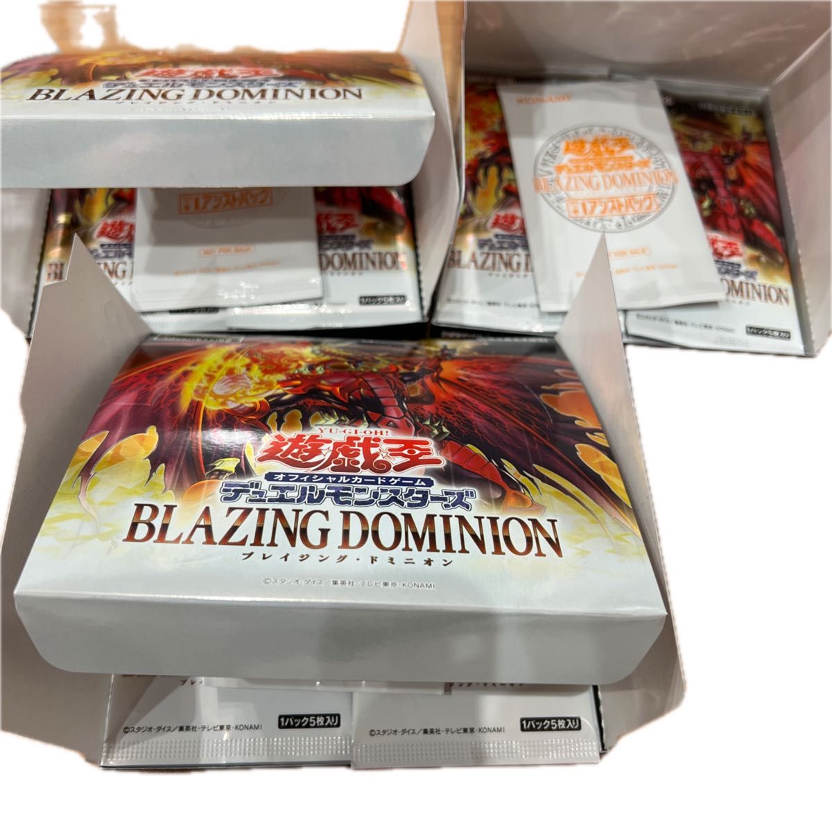 遊戯王 ブレイジングドミニオン シュリンクなし 3box｜Yahoo!フリマ