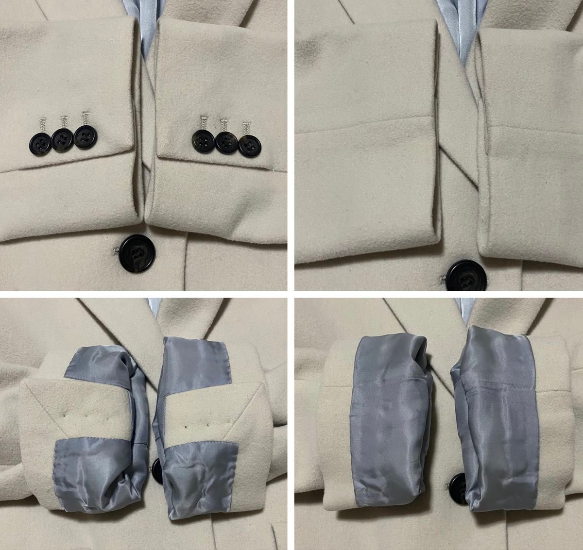 カシミヤ混 SHIPS シップス チェスターコート ロングコート ベージュ