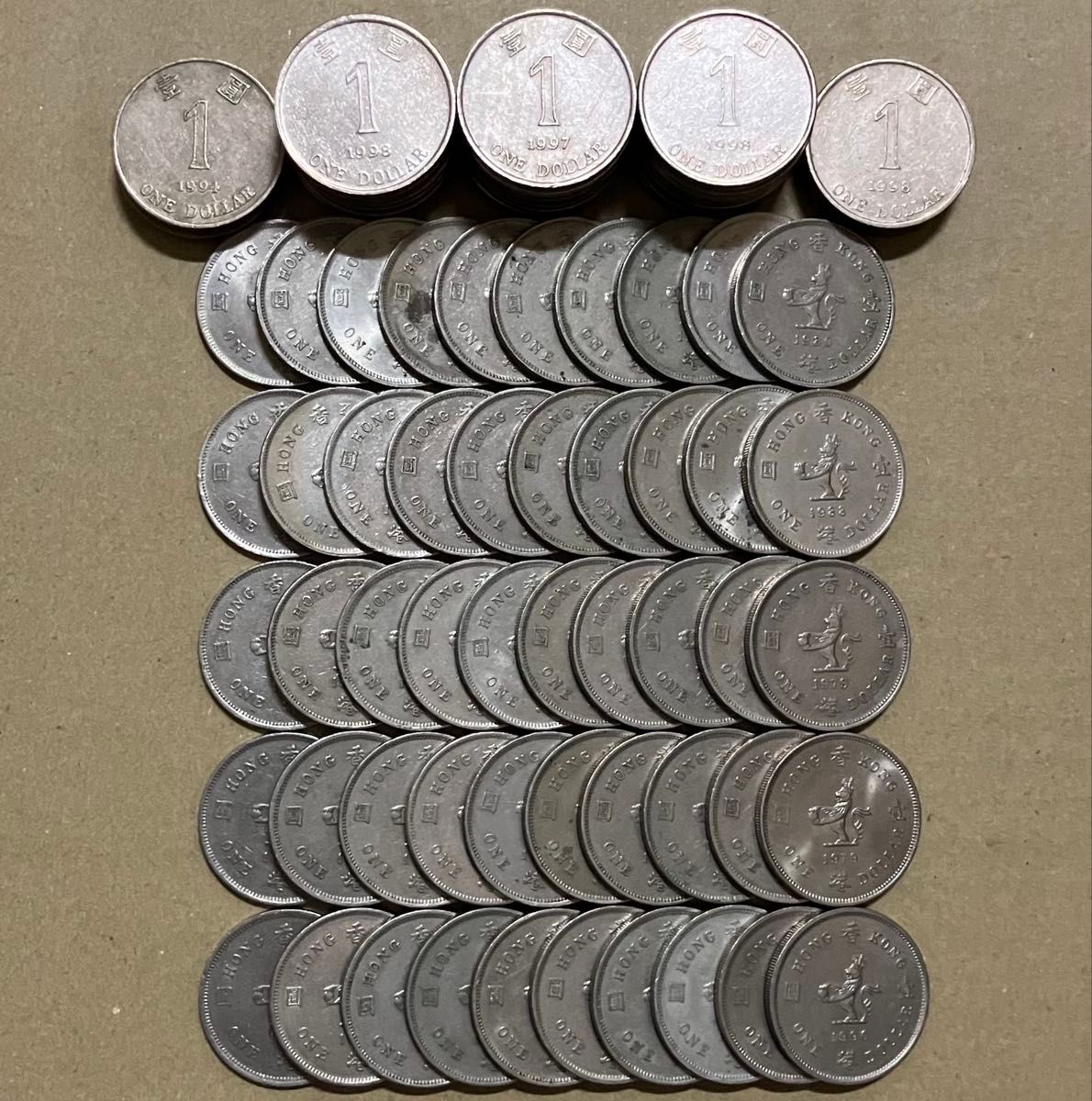 c 香港 1ドル 約80枚セット 外国コイン 古銭 外国古銭 海外 世界