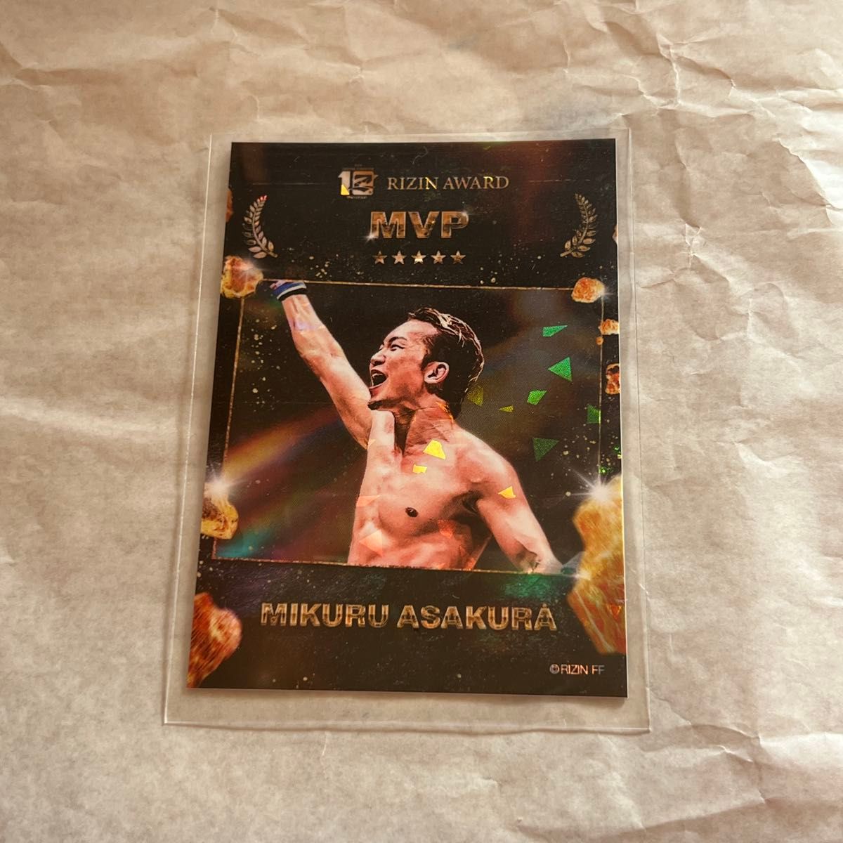 超激レア RIZIN ライジン 朝倉未来 ライコレ MVPカード リアルカード