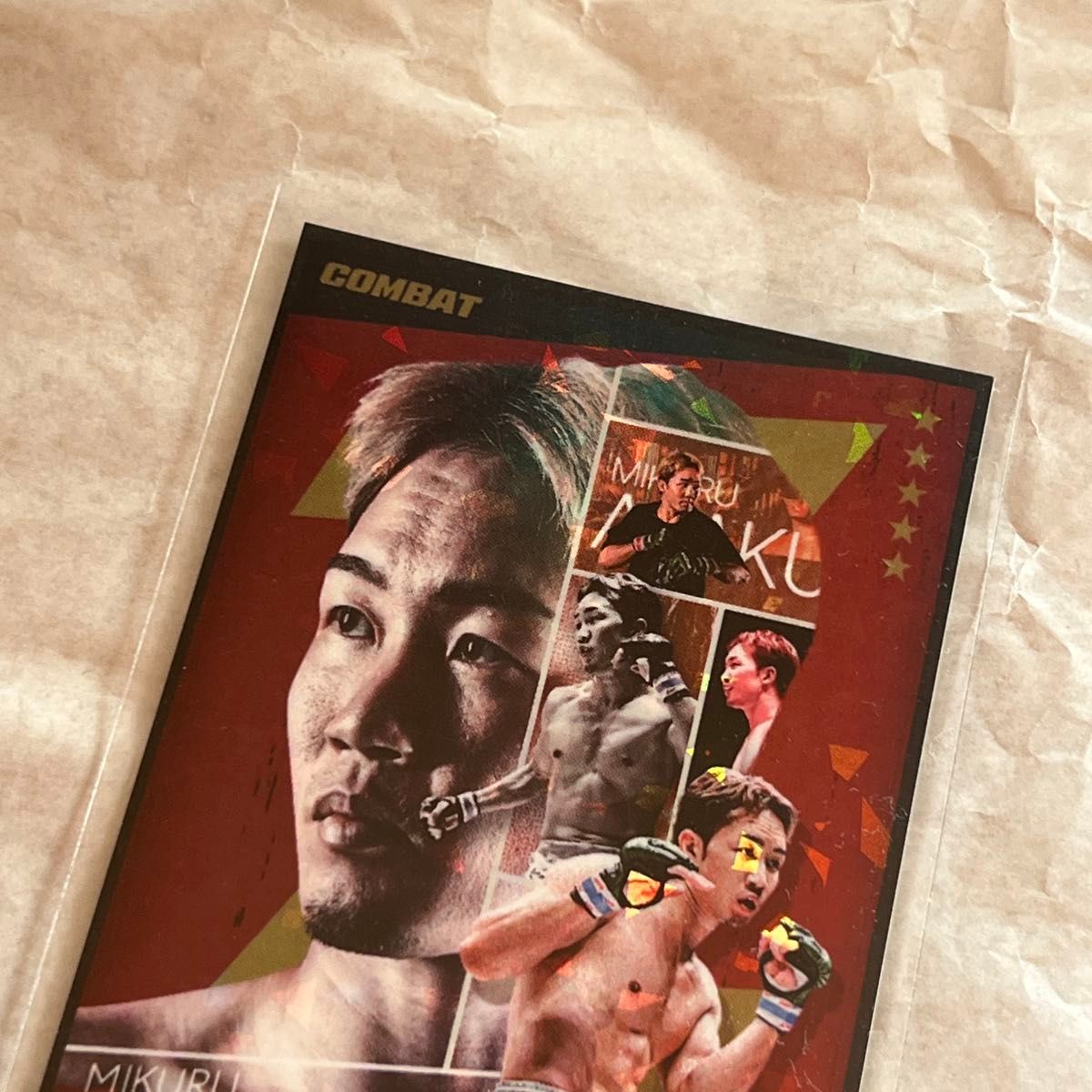 RIZIN ライコレ リアルカード 朝倉未来 COMBAT TOP500 限定カード