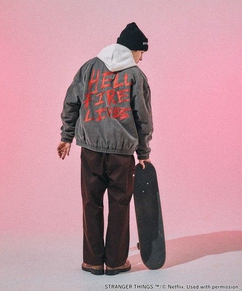 niko and ．．．【STRANGER THINGS】コラボデニムブルゾン Mサイズ