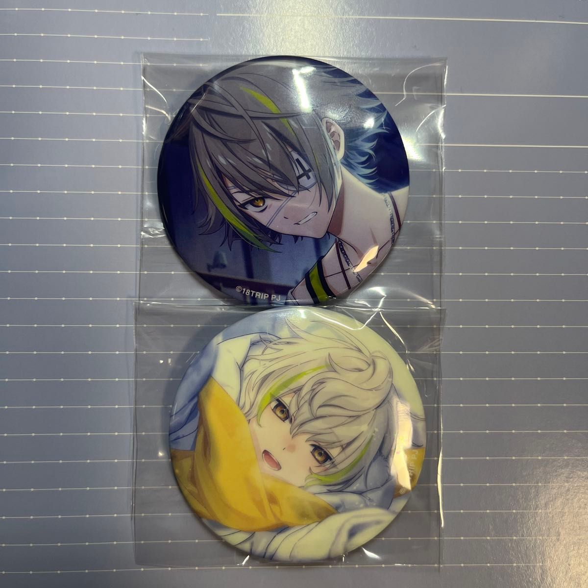 缶バッジ エイトリ 18trip 白光糖衣 白光琉衣 キャラバッジ vol 6