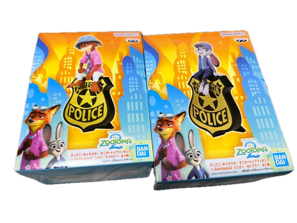 ズートピア2 モニタートップフィギュア ニック・ワイルド ジュディ