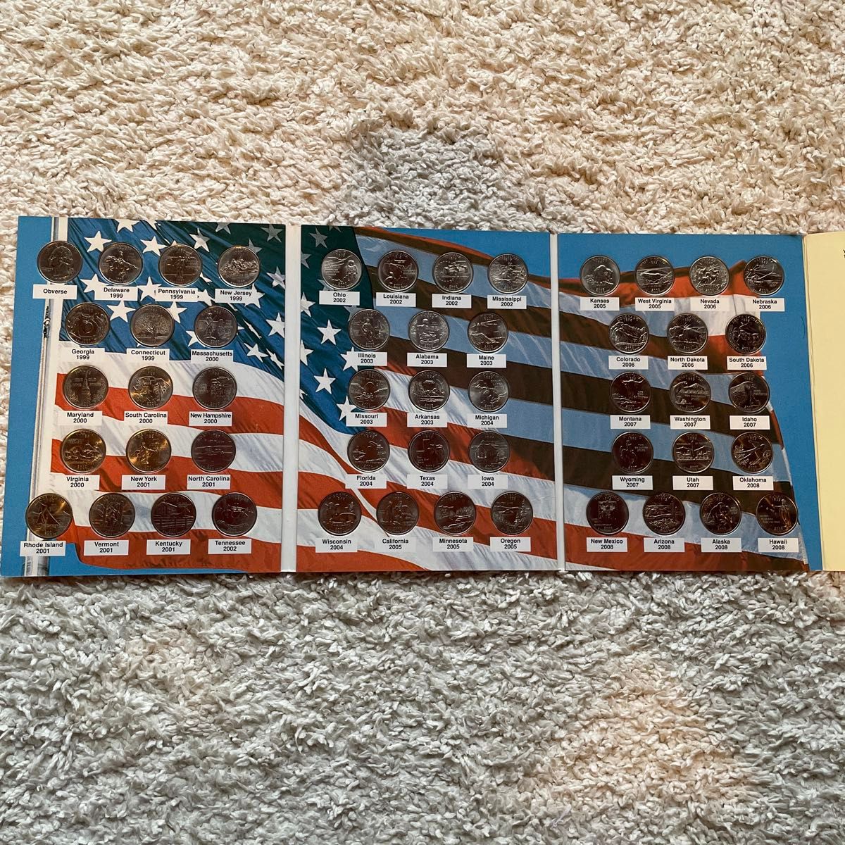 アメリカ 州コイン(1999-2008) 完全50州クォーター 硬貨 アメリカ50州