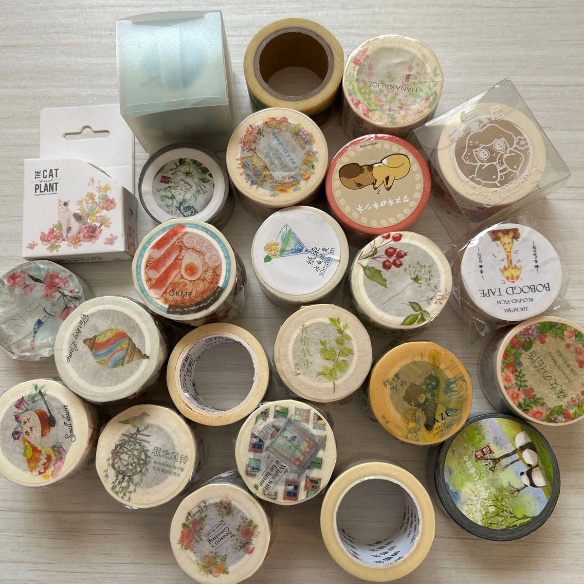 き*け様 海外 マスキングテープ 装飾マステ 中古セット まとめ売り